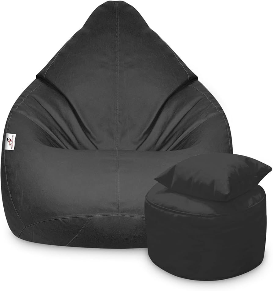 XXXL Parachute Bean Bag with Stool