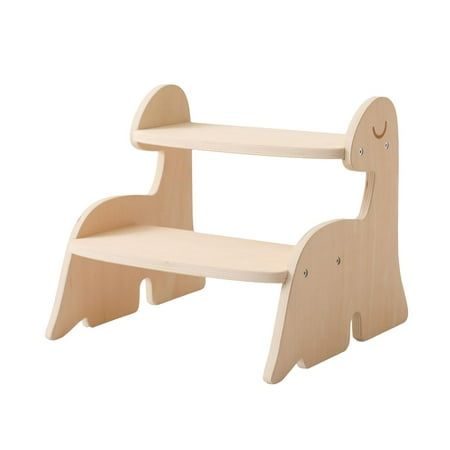Dino Step Stool – Two-Level Wooden Support