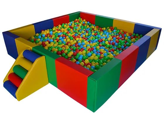Square Ball Pit with Slide - image 2